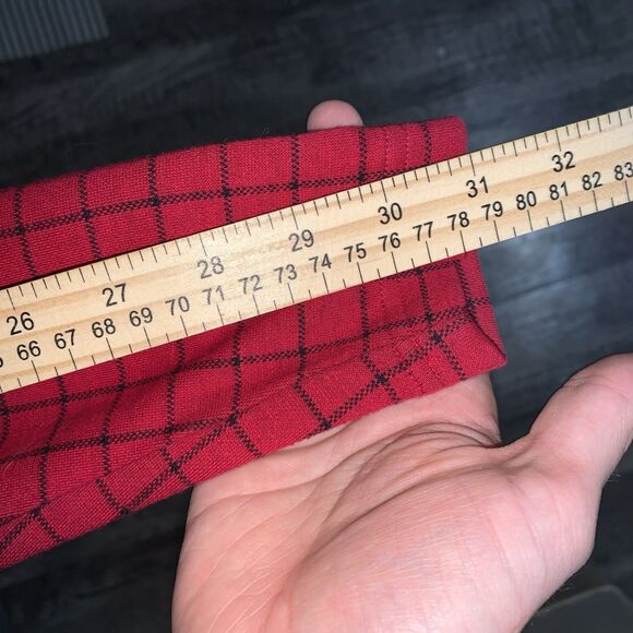 Bechamel Women’s Button Down Shirt Size L Red Plaid - Picture 6 of 6